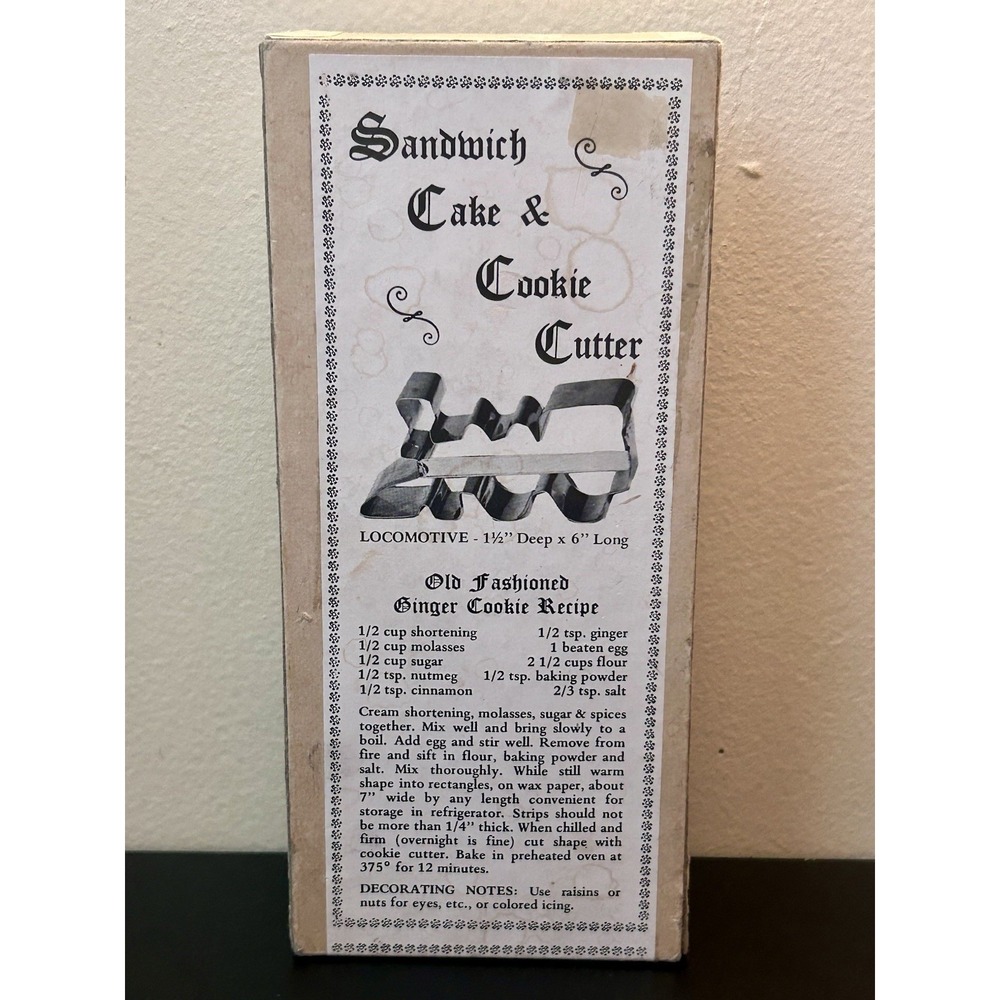 Vintage Cookie Cutter Fox Run Craftsmen Locomotive Train Pancake Sandwich Mold